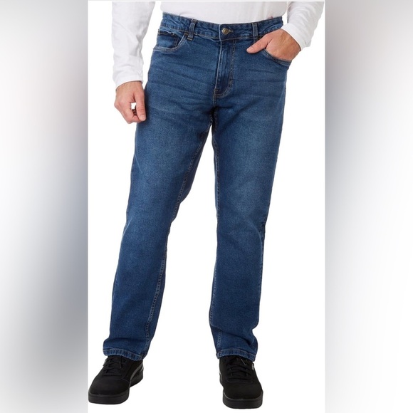 IZOD Mens Straight Fit Denim Jeans 34W x 30L Denim NWT